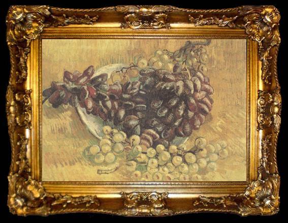 framed  Vincent Van Gogh Still life wtih Grapes (nn04), ta009-2